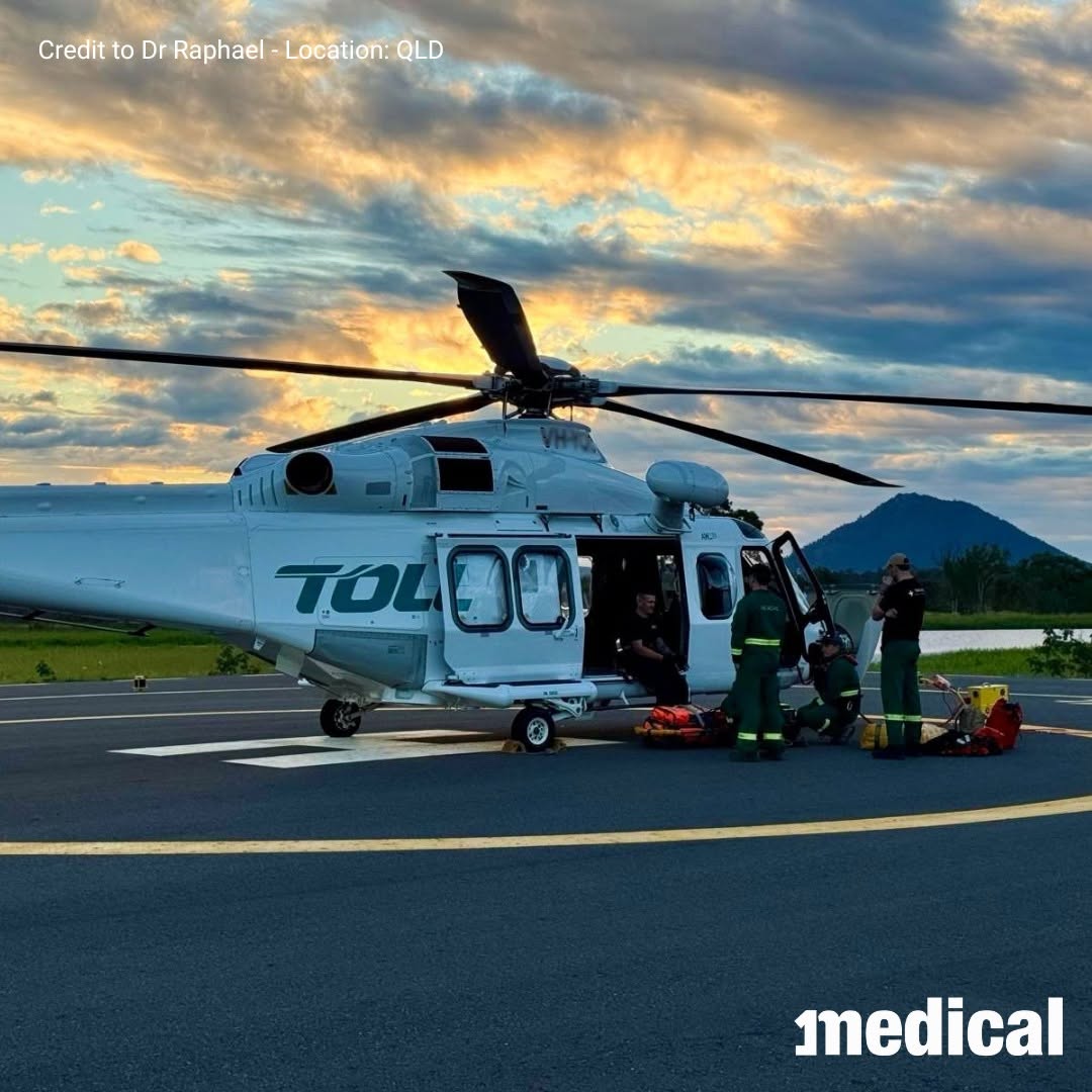 Dr Raphael took this picture during his locum placement while working in a retrieval role in Queensland. 1Medical doctor...