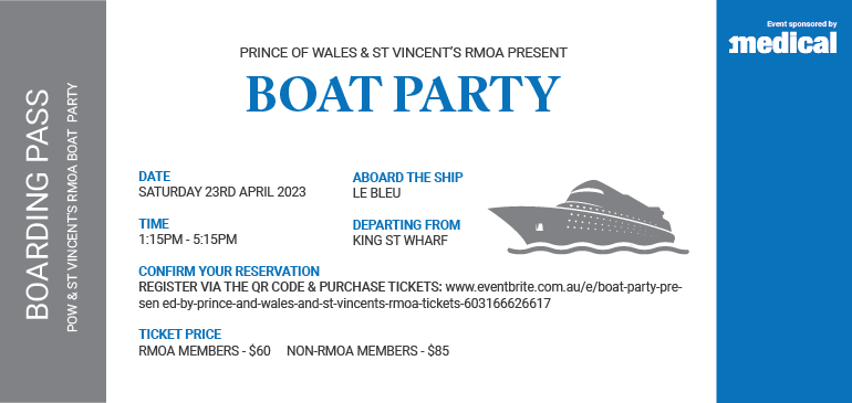 POW & St Vincent’s RMOA Boat Party 2023 Listing Image
